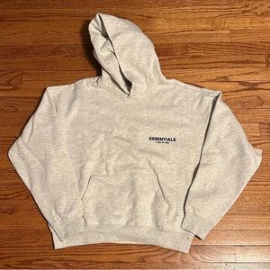 Essentials Hoodie Light Oatmeal Small